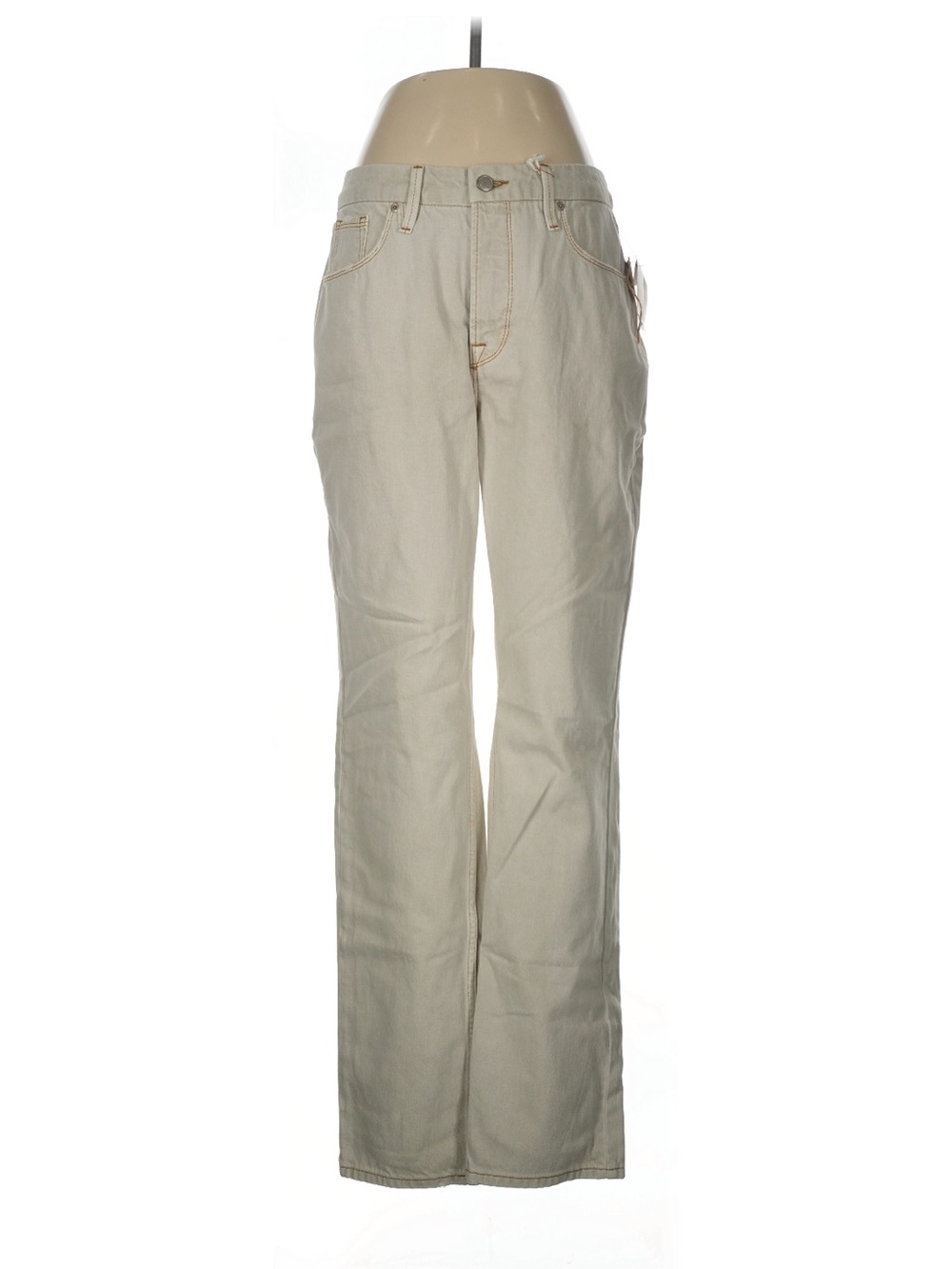 Good American Good 90s NWT Cream Straight Leg Jeans